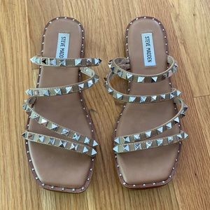 Steve Madden Skyler Studded slides size 8